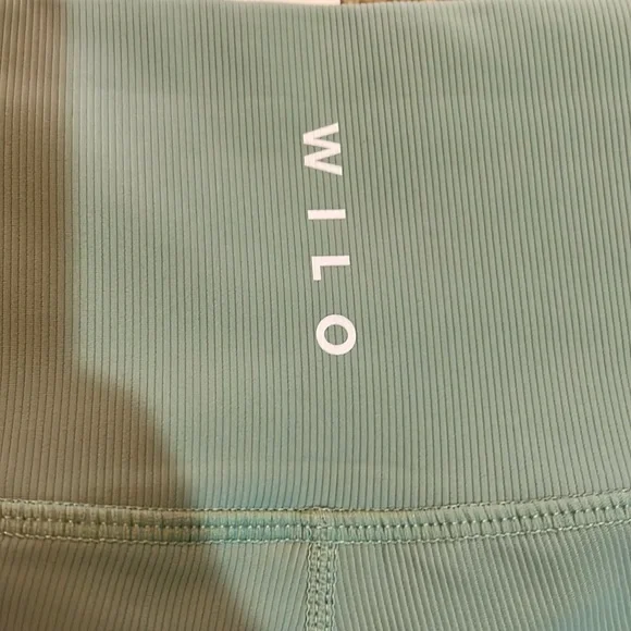 NWT - Sage Green Wilo The Lablel Ribbed Athletic Shorts 🤍🌿 - Picture 6 of 9